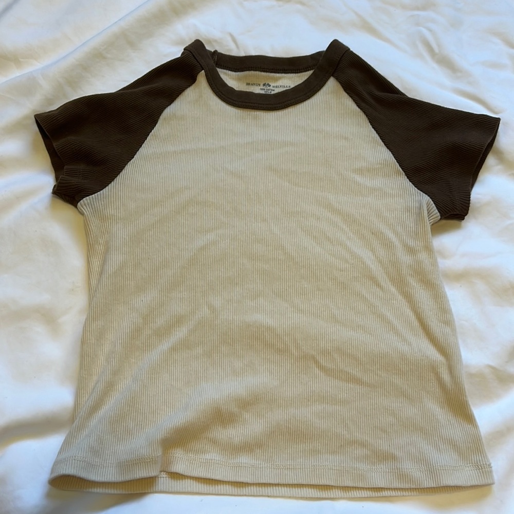 Brandy Melville brown tee size small